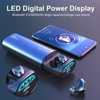 

in-Ear Mini Bluetooth Earphone with 5000mAh Power Bank for Mobilephone