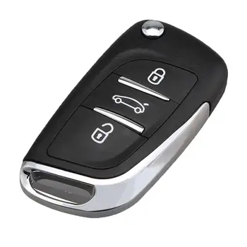 

Durable Beautiful Anti-Scratch 3 Buttons Remote Car Key Fob Shell Case Cover with Uncut HU83 Blade for Peugeot