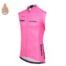 STRAVA Men Winter Thermal Fleece sleeveless Cycling Jersey Breathable Clothing Mountain Outdoor Bicycle Clothes