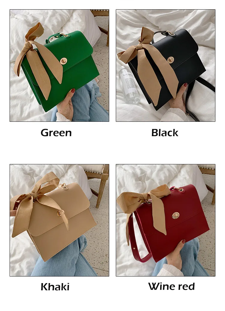 Fashion Designers Handbags Purse 2019 Women Luxury Brand Shoulder Bags For Women PU leather Shoulder Bag Green Red Black Satchels (5)