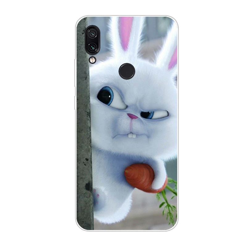 Бордовый Для Xiaomi Redmi Note 7 чехол силиконовый рисунок мягкий TPU для Xiaomi Redmi Note 7 PRO Чехол 6,3 дюймов Fundas Coque Redmi Note7 чехлы - Цвет: Бордовый