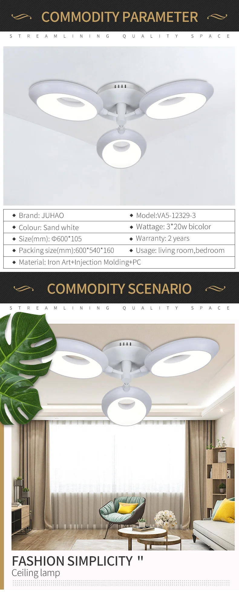 60 Indoor Bangladesh White W Cheap Price Surface Mount Bedroom Double Color Simple Ceiling Light Kitchen Dining Bar