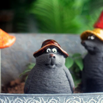 

hogar decoración Home Decor Garden Decoração Figure Home Decoration Accessories Mole Figurines Model Ceramic Models Kawaii