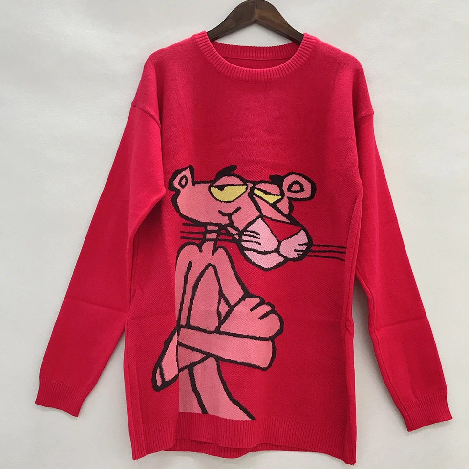 pink panther sweater