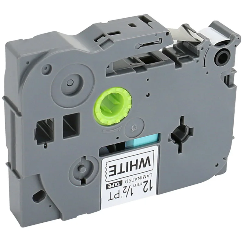 IG-5Pcs 12 мм Tze лента совместима с Brother P-press Tze231 производитель этикеток черный на белых ламинированных лентах