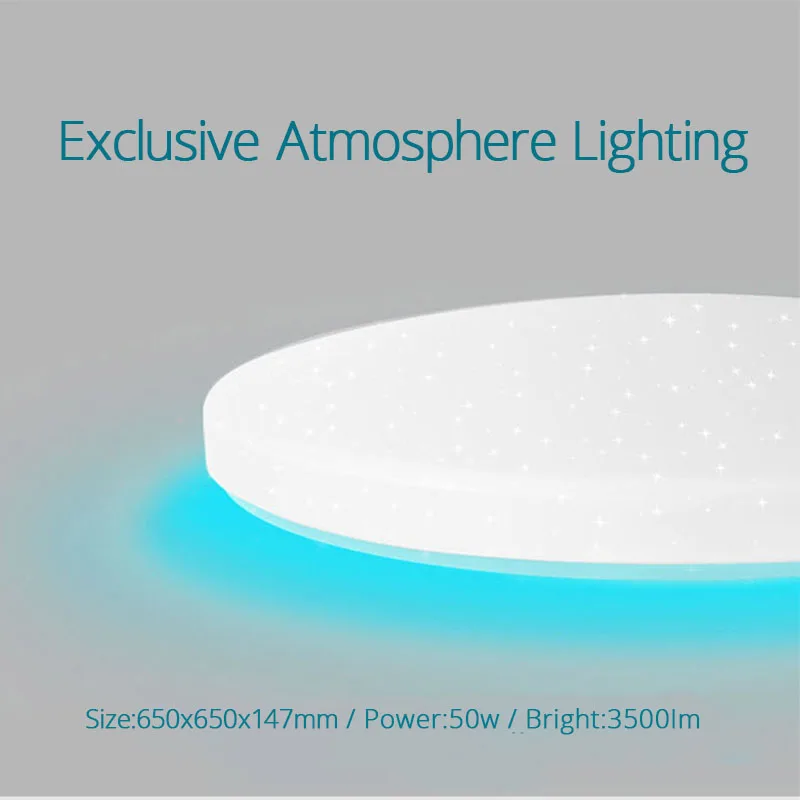 Yeelight светодиодный потолочный Pro 650 мм RGB 50 Вт mi home приложение управление Google home для amazon Echo для xiaomi комплекты умного дома