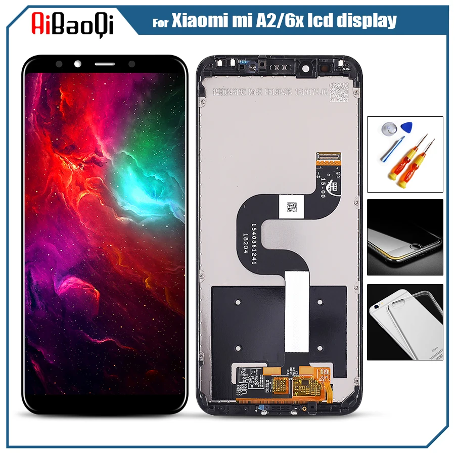 

For 5.99" Original xiaomi Mi A2 LCD Screen Display Touch Panel Digitizer For Mi 6X A2 LCD Display Digitizer Replacement Parts