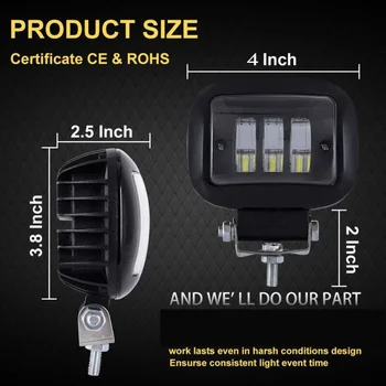 

DC10-48V LED Light Bar Abrasions resistant Anti Scratch Car Replacement Spot