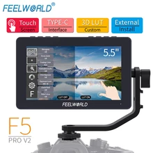 FEELWORLD F5 Pro V2 монитор HDMI 4K 5,5 дюймов на камере полевой монитор 3D LUT сенсорный экран IPS FHD 1920x1080 для dslr камеры FEELWORLD F5 Pro V2 монитор HDMI 4K 5,5 дюймов на камере полевой монитор 3D LUT сенсорный экран IPS FHD 1920x1080 для dslr камеры