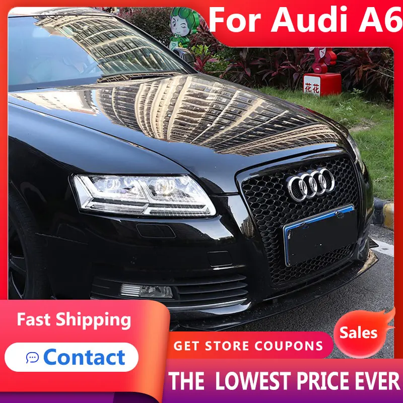 

Фары HANA для Audi A6 2005-2011 A6 C5 C6 светодиодные фары динамический сигнал анимация DRL Биксеноновые автомобильные аксессуары