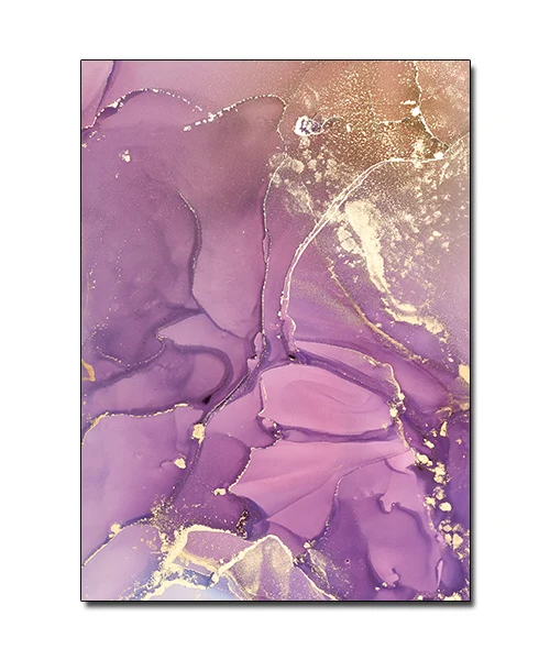 Холст плакат абстрактная Акварельная Рисование картины розовые и золотые картины стены Искусство Современная гостиная кухня Поп-Арт Декор - Цвет: D