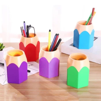 

3pcs Makeup Brush Vase Pencil Pots Creative Makeup Brush Holder Pen Holder Home Stationery Tidy Desk Storage Box