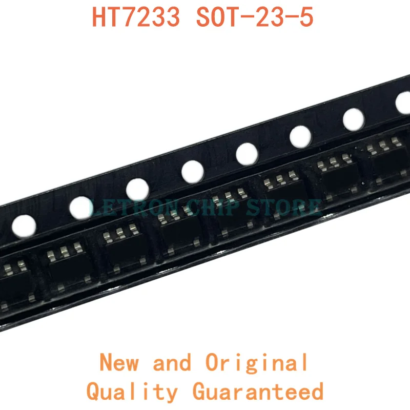 Новый и оригинальный чипсет IC HT7233 SOT-23-5 7233 SOT23-5 SMD 20 шт. | Электронные компоненты