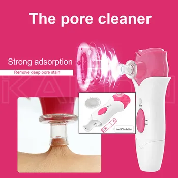 

Electric Vacuum Suction Cleaner Face Cleaning Blackhead Removal Black Spot Facial Cleansing Machine Skin Scrubber Pore Cleanser