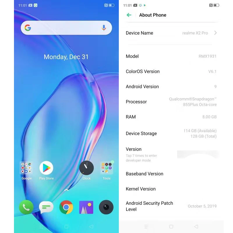 Глобальная версия realme X2 Pro X 2 8GB 128GB мобильный телефон Snapdragon 855 Plus 64MP Quad camera телефон nfc 50W быстрое зарядное устройство
