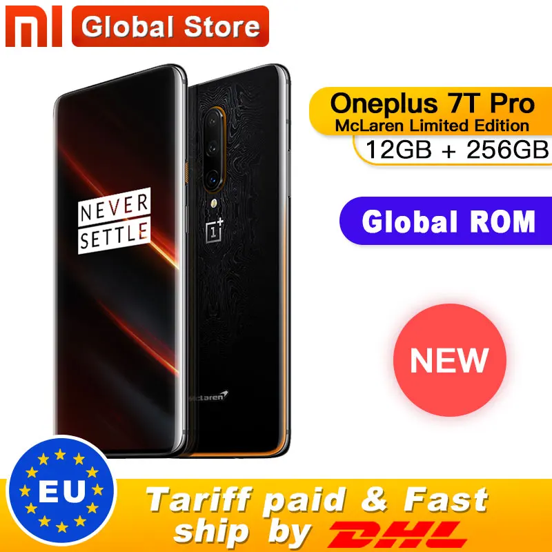 

Global ROM Original New Oneplus 7T Pro Smartphone 12GB RAM 256GB ROM Snapdragon 855 Plus 6.67'' 90Hz Screen Android 10 Mclaren
