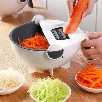 

2019 New Manual Slicer Drainer Vegetable Fruit Cutter Mandoline Chopper Baby Food Grinder Julienne Blades Baby Feed Kitchen Tool