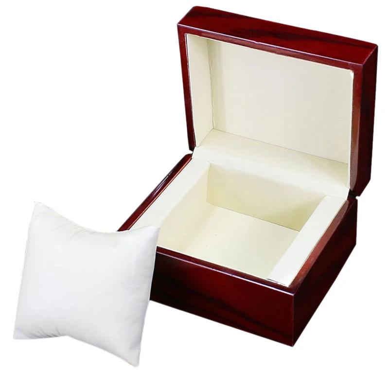 

Single Wooden Watch Box Wine Red Watch Storage Box Gift Box Display Cabinet Mechanical Watch Gift Box