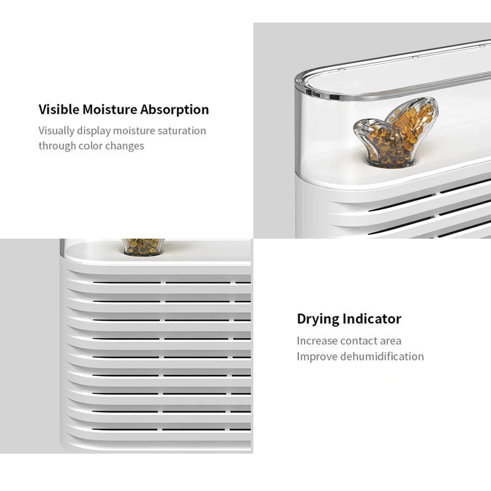 

Hot 150ml Rechargeable Portable Plant Air Dehumidifier Reuse Air Dryer Moisture Absorber ABS Household Dehumidifier