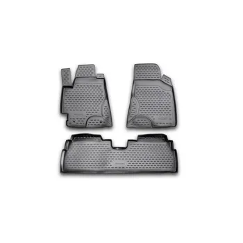 

Floor mats for Toyota Highlander (I, хu20), 2001-2007, 3 PCs Gray (paragraph