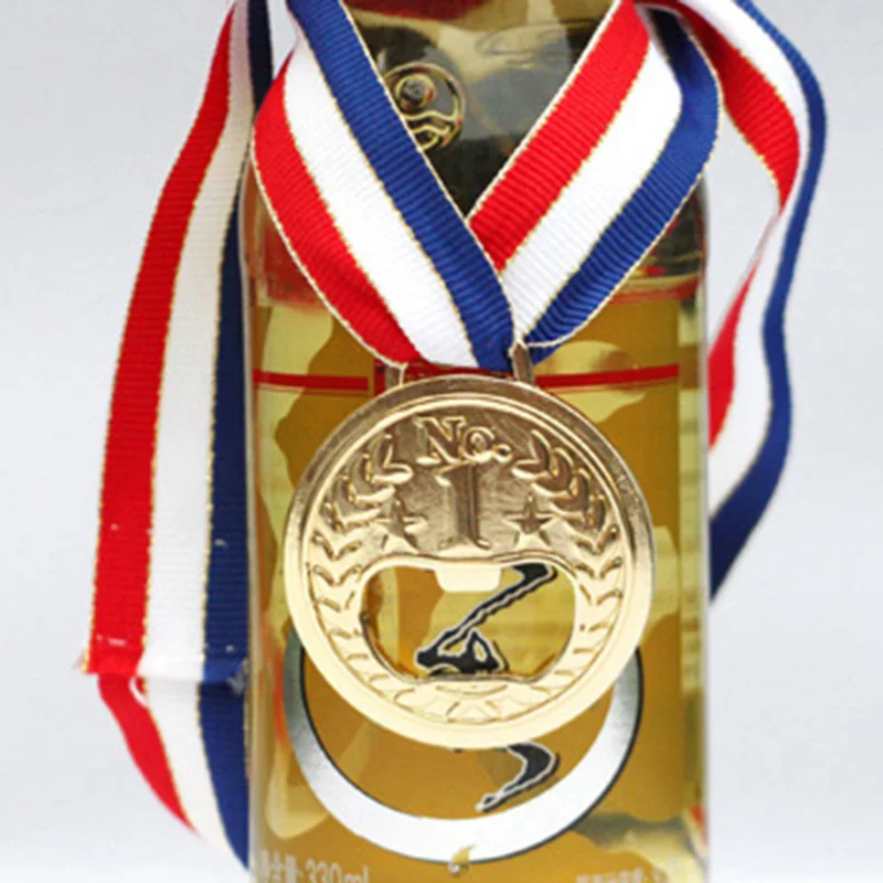 Medal Bottle Opener Creative Gold Metal Bottle Opener Wine Beer Accessories Party Accessories Exhibition Gift