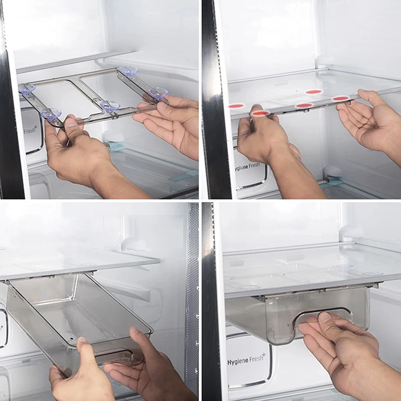 Comprar Organizador transparente para refrigerador de cocina, caja de  almacenamiento, compartimento para refrigerador, cajón, contenedores de  almacenamiento para nevera