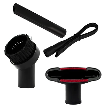 

4 Pcs Universal 32mm Vacuum Cleaner Crevice Tool Nozzle Round Brush Kit