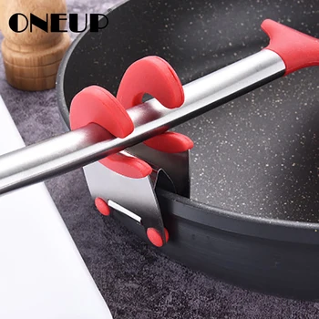 

ONEUP New Kitchen Clip Multifunctional Kitchen Gadgets Stainless Steel Pot Rack Anti-hot Hand Kitchenware Bracket Fixed Tool
