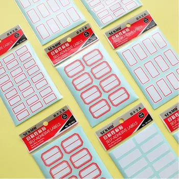 

20packs/lot Decorative Adhesive Labels Paper Name Sticker Removable Memo Stickers Stationery Bookmark Wholesale