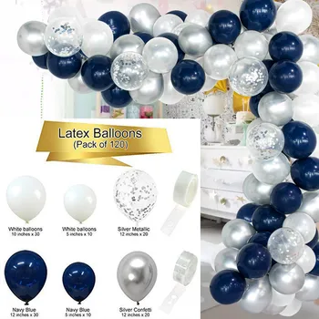

120Pcs Multi Confetti Balloon Garland Arch Set Happy Birthday Party Balloons Helium Latex Balloons Baby Shower Party Supplies