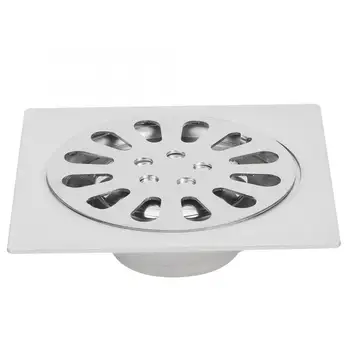 

Single Zinc Alloy Bathroom Shower Square Floor Drain Cover Deodorant Kitchen It Can Be Used In Kitchen Garage Basement