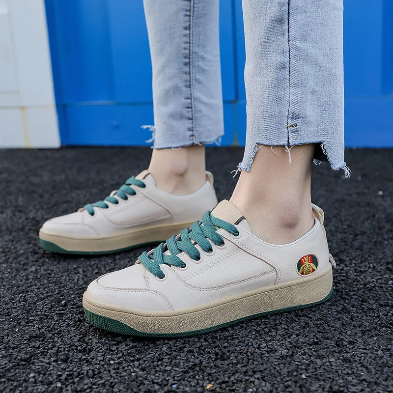 

White Shoes Student Ins2020 New Style Versitile Fashion Korean-style Online Celebrity Flat Sporty Casual Shoes Women's Fashion