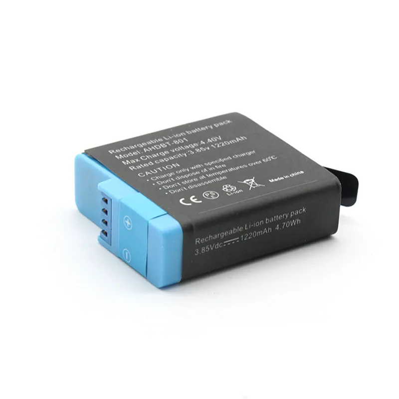 1220mAh литий ионная аккумуляторная батарея для Go Pro Hero 5 6 7 8 Dual Battery Charger аксессуары
