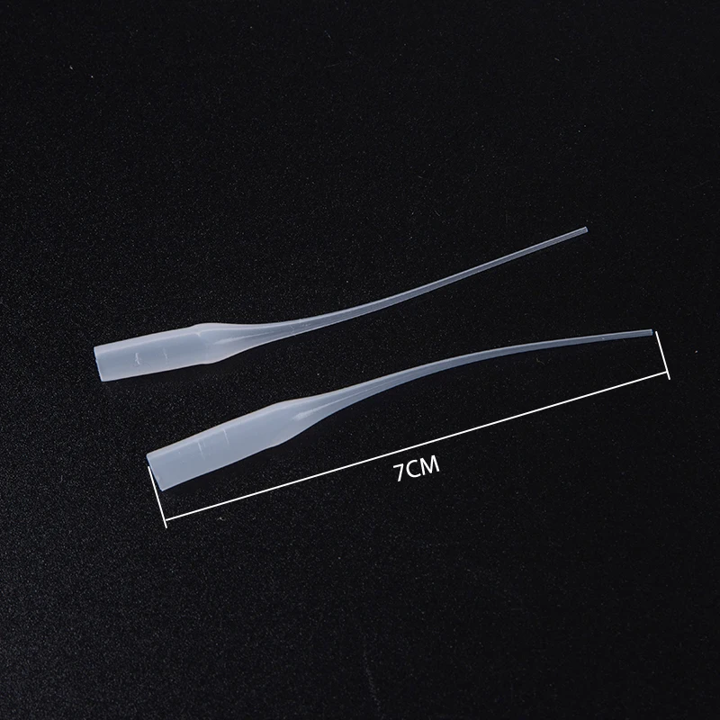 30Pcs 502 Rubber Hose Rubber Drip Tube Mouse Tail Dispensing Needle Dispens Hose dispensing needle pipette dripper straw