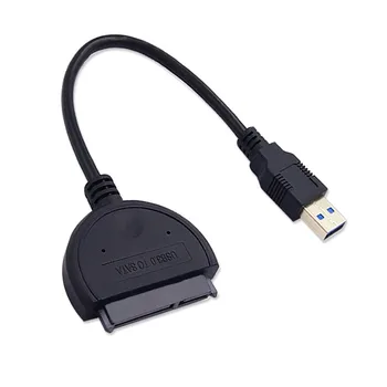 

22 Pin USB 3.0 to 2.5 SATA III Hard Drive Adapter Cable/UASP SATA to USB3.0 Converter for for notebook 821#2