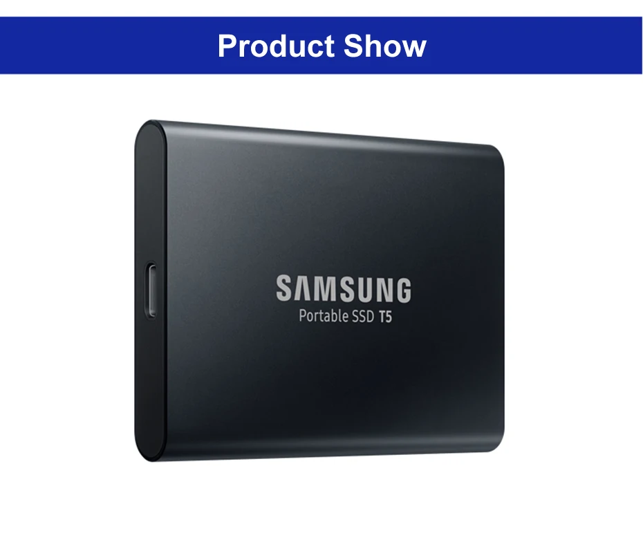 Samsung SSD T5 портативный SSD 250 ГБ 500 1 ТБ 2 ТБ USB3.1 Внешние накопители USB 3,1 Gen2 и обратная совместимость с USB для ПК