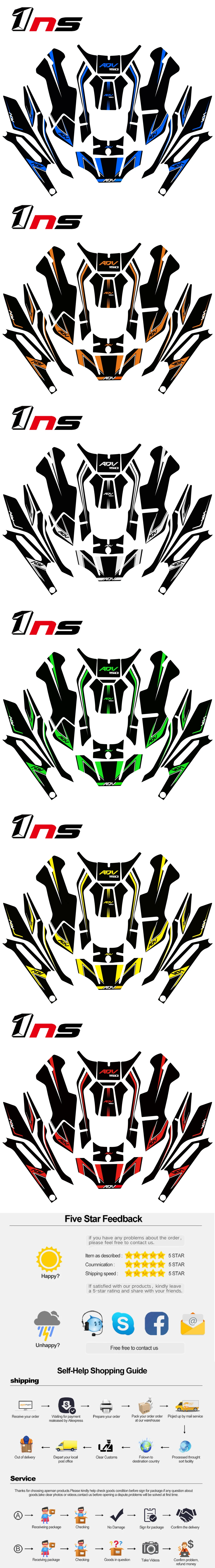 New Motorcycle Body Paste Tank Pad Sticke Protection Prevent Scratc Decorative Sticker Decals Kit For Honda Adv 150 Adv150 Decals Stickers Aliexpress