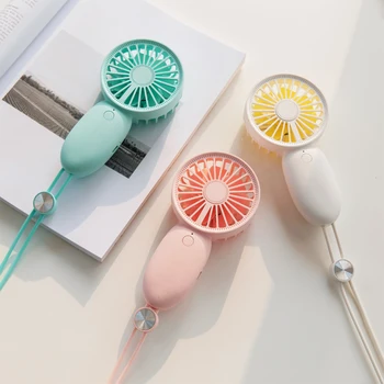

Mini Portable Pocket Fan double fan blade Cool Air Hand Held Travel Cooler battery Fans Outdoor Home small USB charging Fan gift