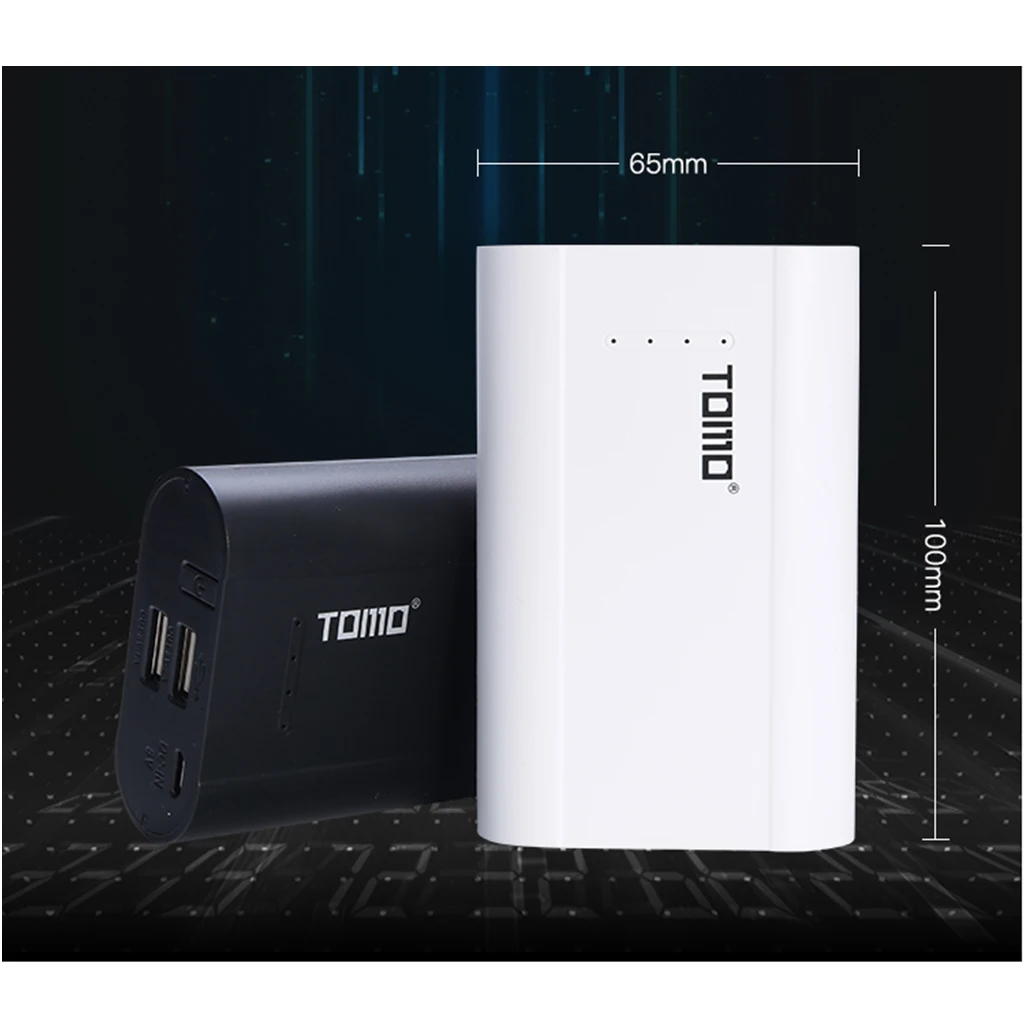 TOMO P3 Dual USB Ports DIY Power Bank Box , 3X 18650 Battery Charger for iPhone, iPad ,HTC,Mobile phone & More
