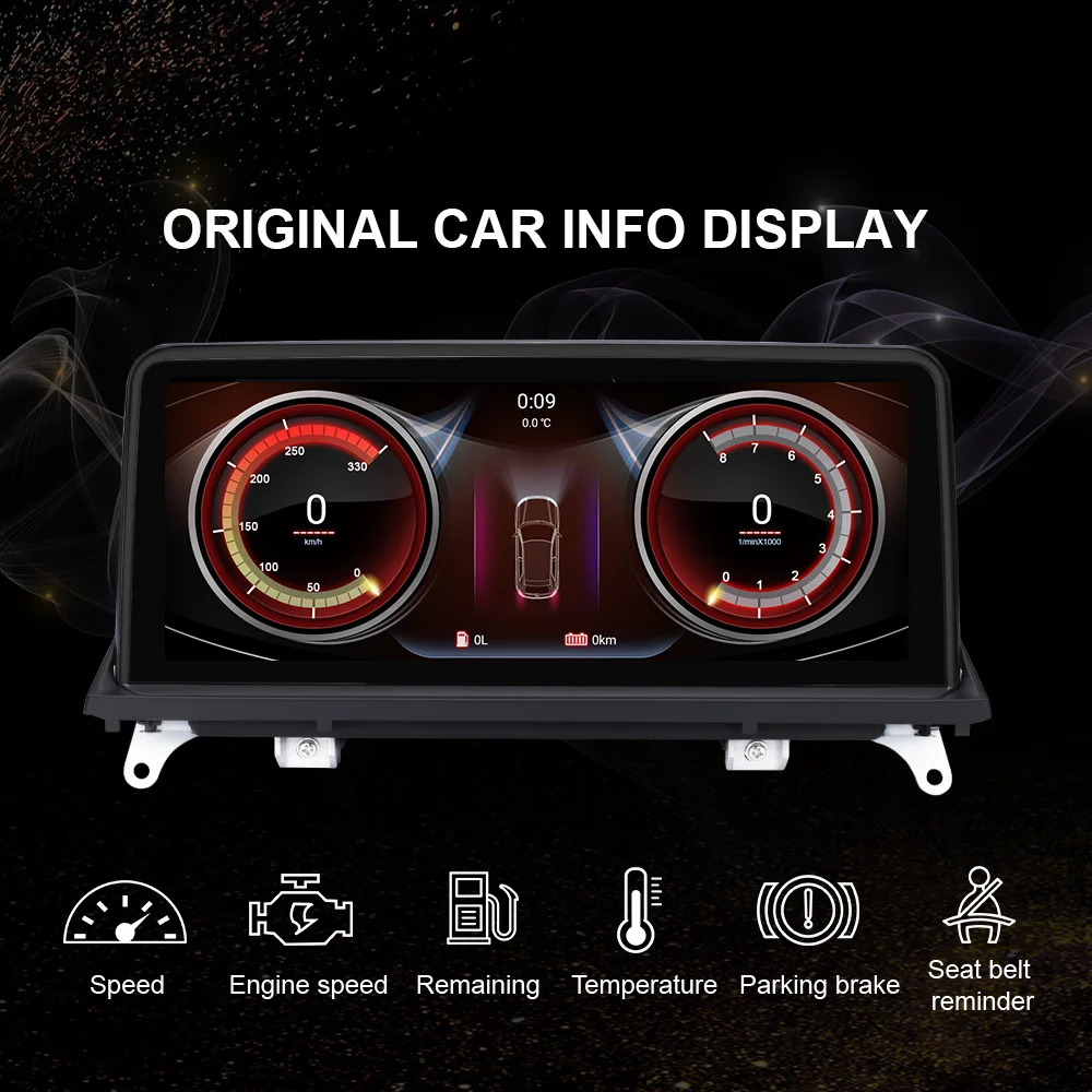  EBILAEN Android 9.0 Car DVD Player for BMW X5 E70/X6 E71 (2007-2013) CCC/CIC System Unit PC Navigat