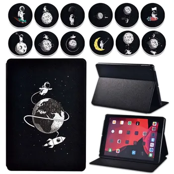 

Tablet Case for Apple IPad 2/3/4/ IPad Mini 1/2/3/4/5/ipad 8/iPad Air 2/3/iPad Pro Astronaut Series Leather Tablet Cover Case