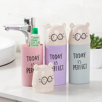 

Cartoon Travel Toothbrush Box With Cover Washing Toothbrush Box Portable Toothbrush Tube Toothpaste Toothbrush Storage Box