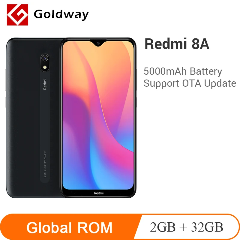 Мобильный телефон Xiaomi Redmi 8A 8 A с глобальной прошивкой 32 Гб ПЗУ 2 ОЗУ Восьмиядерный