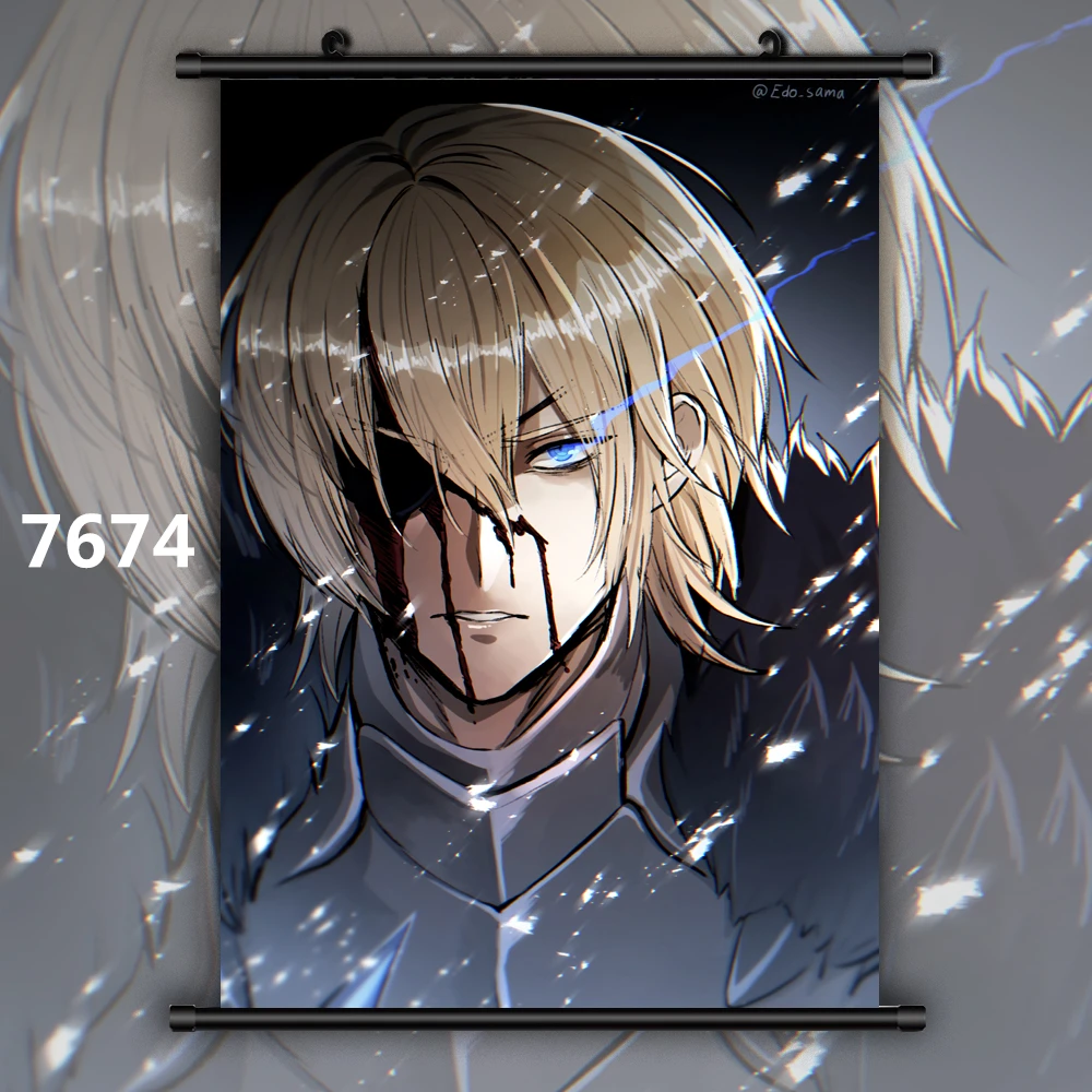 7674 Пожарная эмблема три дома Byleth Edelgard Клода ДИМИТРИ сотису Аниме Манга настенный плакат в рулоне - Цвет: 7674