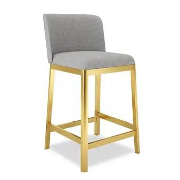 

Stainless Steel Jewelry Chair Modern Simple Bar Backrest Stool Front Desk Cash Householdsgabelli bar stool