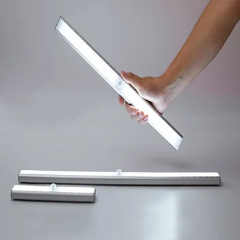 

USB Rechargeable LED Under Cabinet Light Closet Night Light Lamp for Wardrobe Cupboard Kitchen Motion PIR Sensor Light