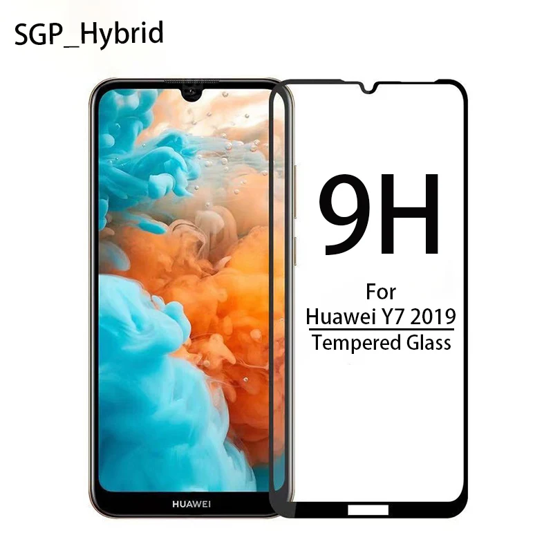 9H для huawei y7 закаленное стекло полное покрытие для huawei y7 устойчивый к царапинам чехол huawey Y 7 y72019 на для huawei y7