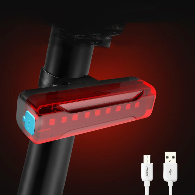 Rechargeable bicycle light safety warning tail led bike lighting cycle lights Bicycle lamb Bike | Спорт и развлечения