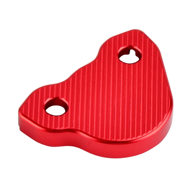NICECNC Front Rear Brake Fluid Reservoir Cover Master Cap For Honda CRF250R CRF250X CRF450R CRF450X CRF 150R 450RX CR 125R 250R Rear cap Red