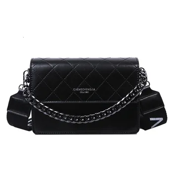

New Vintage Women Flap Fashion Chain Casual Leather Shoulder Bags Lady Crossbody Messenger Bag Elegant Envelop Clutch Purse